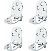 Bisagras De Mesa Plegables Choyclit, Herraje Para Muebles Plegable De Acero Inoxidable De 180 Grados, Grosor De 2,5 Mm, Acabado Cromado De Acero 