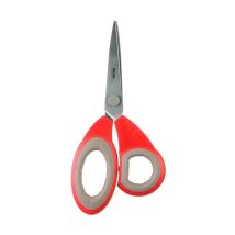Forbici da ufficio rosse 19 cm – Acciaio inossidabile – Manico in plastica rossa – Ergonomiche e resistenti agli urti