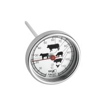 Braten-Thermometer – Edelstahl – 26 cm – Silber – Ideal für Fleischliebhaber und Grillfreunde
