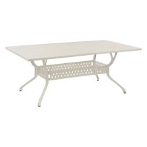 Inko Gartentisch Alu-guss Weiß Tisch Terrassentisch Form/größe Nach Wahl 215x107x74 Cm