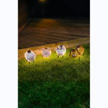 Vache Solaire Métal H18cm - 7 Lumens