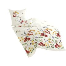 Bierbaum, Set Set Copripiumino Singolo E Federa In Raso Di Cotone Mako, Multicolore (mehrfarbig), 135 Cm X 200 Cm