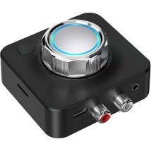 Bluetooth 5.0-audioempfänger, Kabelloser Bluetooth-stereoempfänger, Audioadapter Mit 3,5-mm-cinch-buchse, 3d-bass-modus, Tf-karte Für Musik-streaming 