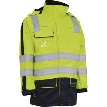 Elka Rainwear - Multinorme Securetech Multinorme Tamaño De La Chaqueta Protectora Amarillo/azul Marino