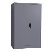 Makika - Armoire À Casiers / Armoire De Bureau Verrouillable 40x90x140cm En Anthracite