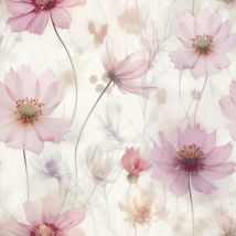 Muriva - Lissa Flowers Pink Wallpaper Floral Petals Glamorous Feature Wall