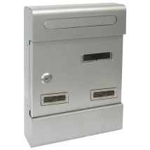 Cassetta Postale, Casellario Condominiale Componibile Per Esterno In Acciaio Made In Italy -silver