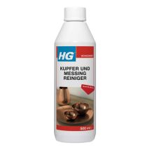 HG – Kupfer- und Messingreiniger – 500 ml – Reinigt mühelos Kupfer und Messing – Wiederherstellung des Kupferglanzes