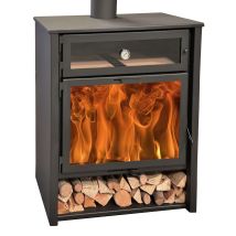 Juan Panadero Kaminofen ZEUX OFEN – 11 kW – 102 cm, 82 cm, 46 cm, Wirkungsgrad: 84 %