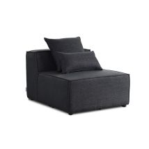 Home Deluxe - Divano Modulare Verona Colore: Antracite, Versione: Divano Centrale