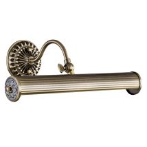 Applique Da Parete Classico Renoir Metallo Bronzo 2 Luci E14 25w