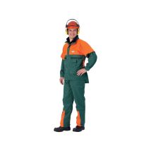 Watex Forstjacke – Schnittschutz – Größe 54/56 – 68% Polyester, 32% Baumwolle – Grün-Leuchtorange
