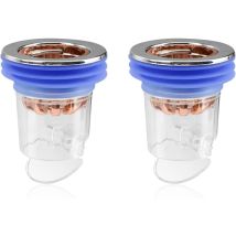 Ersandy – Bonde De Douche Anti-odeur – Lot De 2 – Noyau Désodorisant 4,4 Cm – Installation Facile Sans Maçonnerie – Pour Cuisine Et Salle De Bain