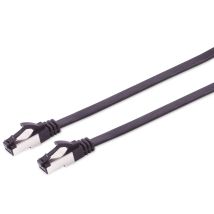 Câble Réseau S-impuls Cat.8.1, Plat, Tpe, Noir, 7,5 M