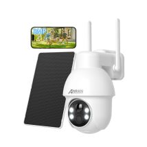 Telecamera Di Sorveglianza Wifi Esterna 8mp Senza Fili Solare, Allarme Sonoro, Audio Bidirezionale, Rilevamento Movimento Pir, Visione Notturna A 