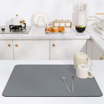 Couleur Unie Tapis De Machine À Café , Tapis De Séchage Vaisselle , Tapis Égouttoir De Vaisselle , Tapis Évier Cuisine Super Absorbant Séchage Rapide 