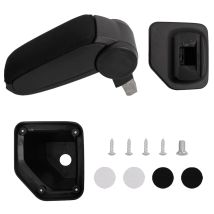 Destockoutils - Vidaxl Bracciolo Per Auto Nero 15x32x(40-52) Cm In Abs
