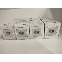 Lot De 24 - Lumitek - Spot Encastrable Mr16cs - 12v 50w - Acier Brossé - Design Moderne - Voir Photos