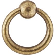 Pomello Rotondo Per Mobile In Zama Oro Vecchio H.36 X L.35 X P.13 Mm Chrisligne