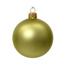 Pallina De Navidad De Vidrio Opaco Color Pistacho Ø 10cm