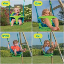 Fauteuil Bébé 4-en-1 - Tp Toys - Quadpod - Bleu