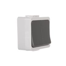 Interrupteur Jantar-bis Candle Rétroéclairé Ip44 Gris Wnt-2j-b/s