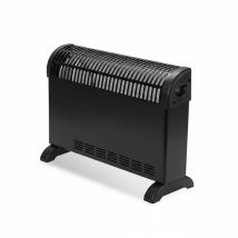 Termoconvettore Elettrico Da Pavimento 2000w 51 X 10,5 X 38,5 Cm Nero