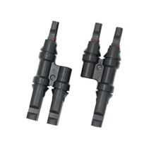 Connettore doppio MC4 IP67 1000V – Tensione massima 1000V, Corrente massima 30A, Materiale PPO, Contatti in rame – Tecatel
