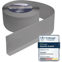 Holzbrink - Weichsockelleiste Grau Knickleiste Ohne Klebestreifen, Material: Pvc, 100x25mm, 15 Meter - Grau