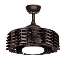 Cristalrecord - Ventola Led Nera In Allume Dc Da 24 W