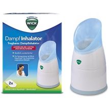 Wick Dampfinhalator – 13,6 cm hoch – 10,3 cm breit – 10,1 cm lang – 0,221 kg – 2 VapoPads enthalten