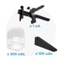 Pack De Nivellement Céramique Level Kit 300 Cales + 100 Cales + Pince) 1 Mm