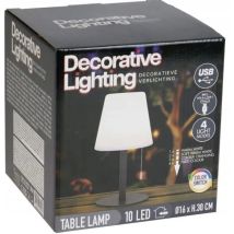 Lampe Home-styling Color Changing Lampe Sans Fil Usb-c Rechargeable 30 Cm