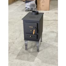 Zvezda - Poêle À Bois Metalik Mini 6,5 Kw Avec Plaque En Fonte – Compacte Et Efficace