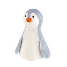 Calentador De Huevos, Lana De Oveja, Altura 13 Cm, Pingüino Lana / Cilio