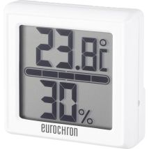 Termoigrometro ETH 5500 Bianco – Misuratore di temperatura e umidità – Display grande – Eurochron