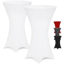 2x Bar Table Cover Diameter 60-65cm / 70-75cm / 80-85cm Colour Size Choice Stretch Fabric Cocktail Spandex Wedding Banquets Birthday Bbq Party Set Of 