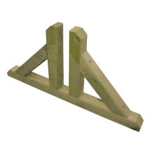 Piede in legno di pino impregnato per grigliati 44x44 mm – 60 cm x 30 cm x 30 cm – WELLTON