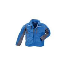 Chaqueta de trabajo deportiva 2XL azul/gris – 65% poliéster, 35% algodón – Bolsillos con cremallera – Inserto de rejilla