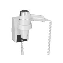 Pellet – Secador de pelo de pared 1400W blanco – Metal – Acero