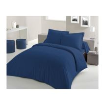 Juego De Funda N贸rdica Lovely Home 240x260 Cm Algod贸n 100% Azul Liso