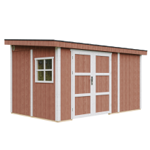 Casetta Da Giardino Di Qualità Premium 8,68 M² - H231x248x412 Cm - Costruzione In Pannelli Lp Smartside - Senza Pavimento E Parete Laterale Timbela 