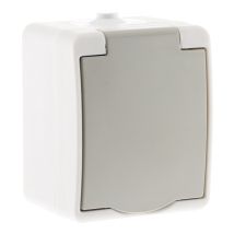 Zenitech – Presa da terra nano impermeabile grigia – 3545411317714 – 65mm x 55mm x 45mm – Elettricità