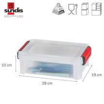 Clip'n Store 2,5l Transparente Aufbewahrungsbox Sundis