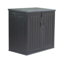 Garten-truhe Aus Harz Gardiun Soften 775 Liter Gasdruckstoßverschluss 116x71x109/112,5 Cm Schwarz