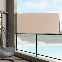 Seitenmarkise Mulhacén 120x300 Cm Sandfarben Pro.tec