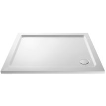 Nuie Pearlstone White Rectangular Shower Tray 1100mm X 760mm