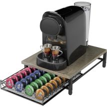 Coffee Pod Drawer Holder For Tassimo Capsule 35pcs For Nespresso Originalline Pods Drawer Coffee Machine Storage Organizer Stand Sliding For Kitchen 