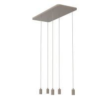Lampe Pendante Brun Sable Madox 5 Lumières - Sg-70386