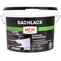 Mem - Bitumen Dachlack 10 L Deckaufstrich Isolieranstrich Abdichtung Bitumenanstrich